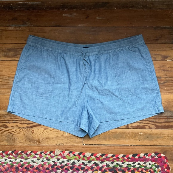 J Crew Chambray Blue Shorts - Picture 1 of 2